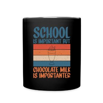 Schokolade Milchliebhaber Geschenke - Tasse einfarbig - Schwarz - Vorne