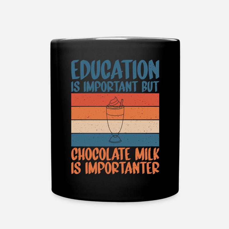 Regali per amanti del latte al cioccolato - Tazza monocolore - nero
