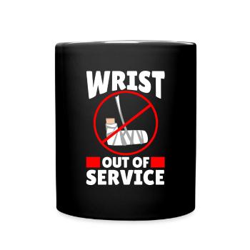 Wrist Out of Service Bone Elbow Hand - Full Colour Mug - black - Front