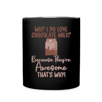 Cadeaux pour amateurs de lait au chocolat - Mug uni - noir - Devant