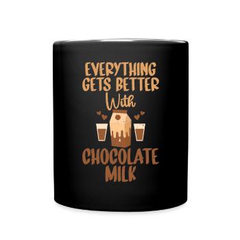 Cadeaux pour amateurs de lait au chocolat - Mug uni - noir - Devant