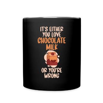 Cadeaux pour amateurs de lait au chocolat - Mug uni - noir - Devant