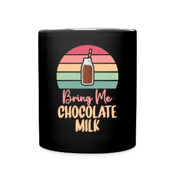 Chocolate Milk Lover Gifts - Full Colour Mug - black - Front