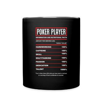 Joueur de poker Joueur de poker Cadeau de poker - Mug uni - noir - Devant
