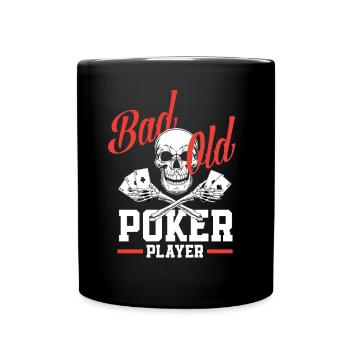 Poker Spieler Pokerspieler Pokern Geschenk - Tasse einfarbig - Schwarz - Vorne