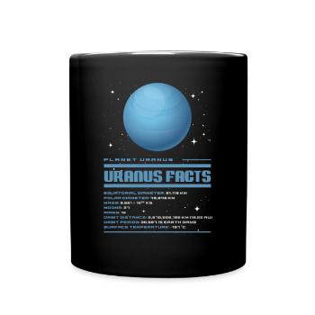 Uranus - Tasse einfarbig - Schwarz - Vorne