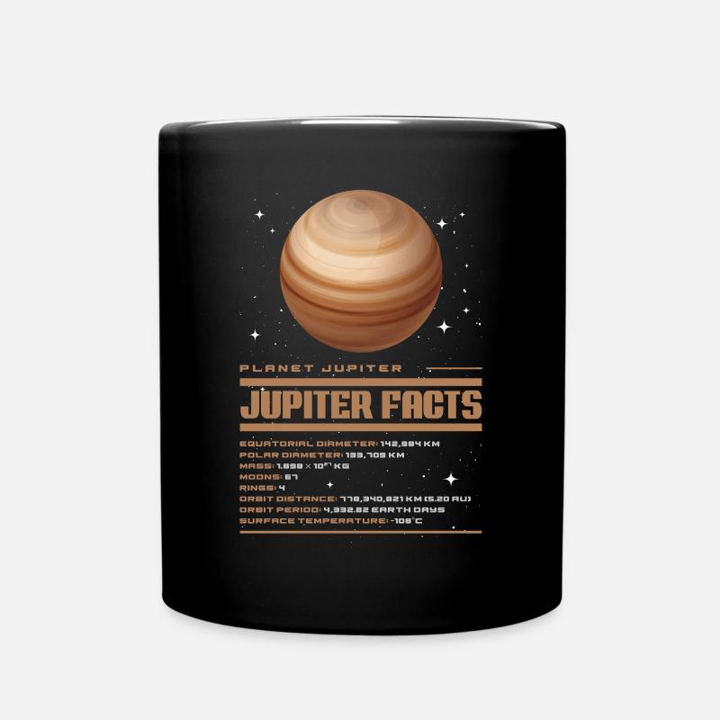 Jupiter - Tasse einfarbig - Schwarz