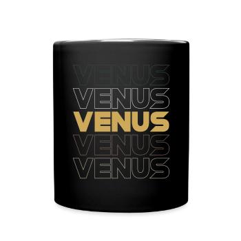 Venus - Tasse einfarbig - Schwarz - Vorne