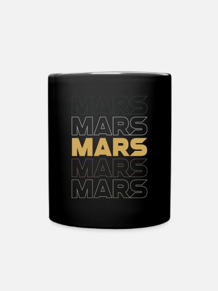 Mars - Tasse einfarbig - Schwarz