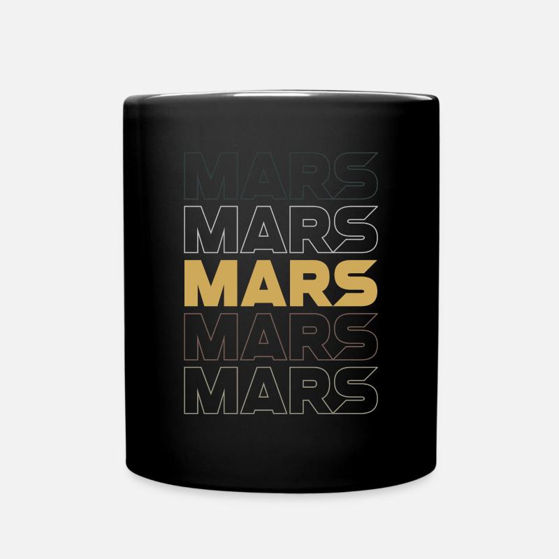 Mars - Tasse einfarbig - Schwarz