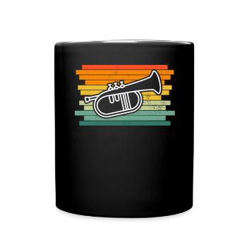 Flugelhorn Flugelhorn player Flugelhorn player - Full Colour Mug - black - Front
