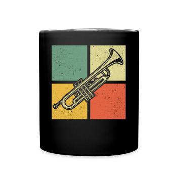 Trumpet Trumpet Player Trumpeter - Full Colour Mug - black - Front