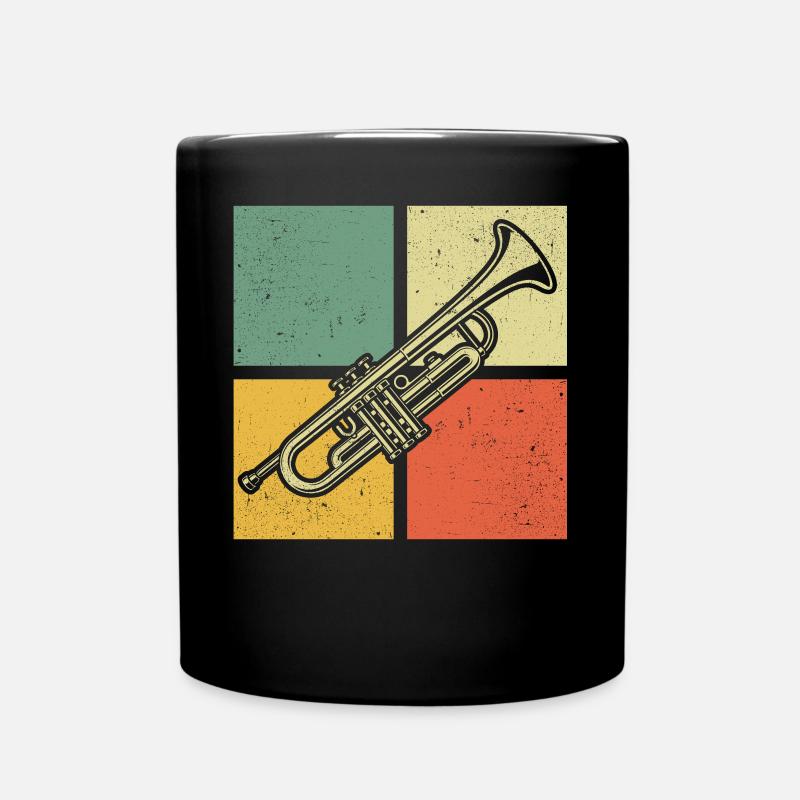 Trompete Trompetenspieler Trompeter - Tasse einfarbig - Schwarz