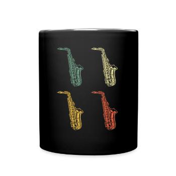 Saxophone Saxophoniste Saxophoniste - Mug uni - noir - Devant