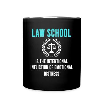Law School Student Aspiring Future Attorney Lawyer - Full Colour Mug - black - Front