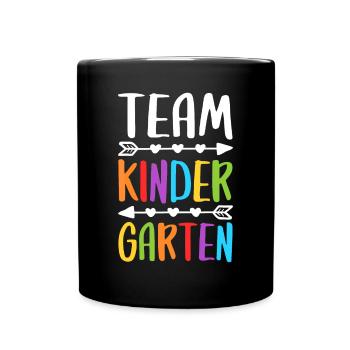 Team Kindergarten T-Shirt Teacher Back To Schoolba - Full Colour Mug - black - Front