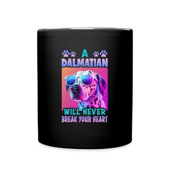 Dog saying Dalmatian design for dog lovers - Full Colour Mug - black - Front
