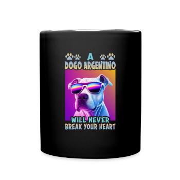 Dog Saying Dogo Argentino Design for - Full Colour Mug - black - Front