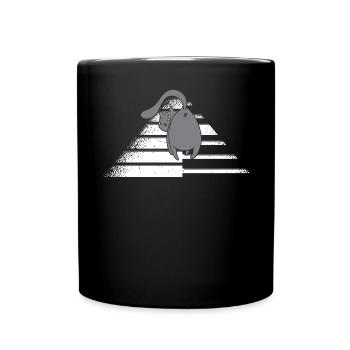 Piano Cat Musician Musical Instrument Pianist - Full Colour Mug - black - Front