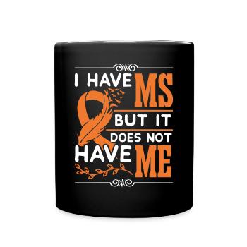 Multiple Sklerose Awareness - Tasse einfarbig - Schwarz - Vorne