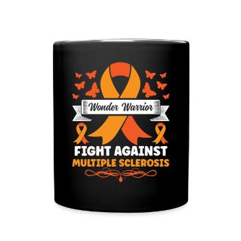 Multiple Sklerose Awareness - Tasse einfarbig - Schwarz - Vorne