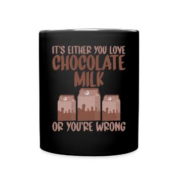 Cadeaux pour amateurs de lait au chocolat - Mug uni - noir - Devant