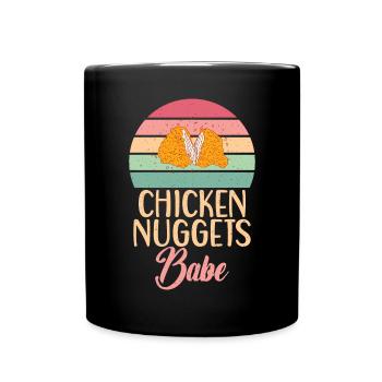 Cadeaux de pépites de poulet - Mug uni - noir - Devant