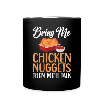 Cadeaux de pépites de poulet - Mug uni - noir - Devant