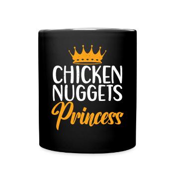 Chicken Nugget Geschenke - Tasse einfarbig - Schwarz - Vorne