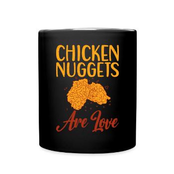 Cadeaux de pépites de poulet - Mug uni - noir - Devant