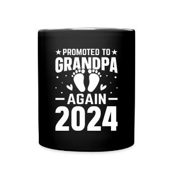 Les hommes sont à nouveau promus grand-père Est 2024 - Mug uni - noir - Devant