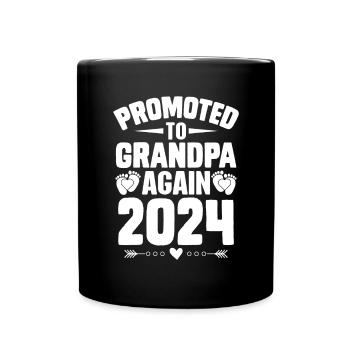 Les hommes sont à nouveau promus grand-père Est 2024 - Mug uni - noir - Devant