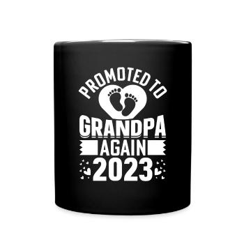 Les hommes sont à nouveau promus grand-père Est 2024 - Mug uni - noir - Devant