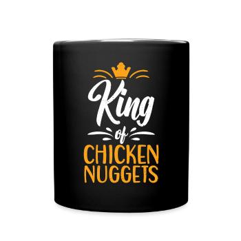 Chicken Nugget Geschenke - Tasse einfarbig - Schwarz - Vorne
