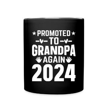 Les hommes sont à nouveau promus grand-père Est 2024 - Mug uni - noir - Devant
