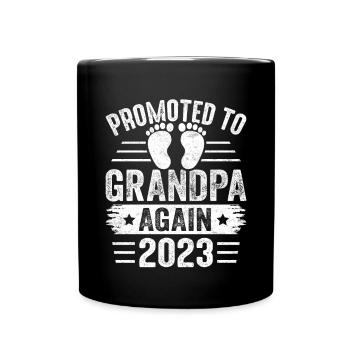 Les hommes sont à nouveau promus grand-père Est 2024 - Mug uni - noir - Devant