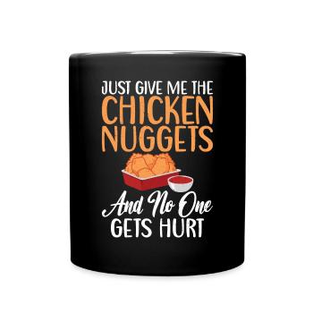 Cadeaux de pépites de poulet - Mug uni - noir - Devant