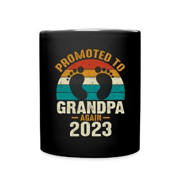Les hommes sont à nouveau promus grand-père Est 2024 - Mug uni - noir - Devant
