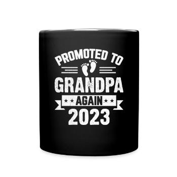 Les hommes sont à nouveau promus grand-père Est 2024 - Mug uni - noir - Devant