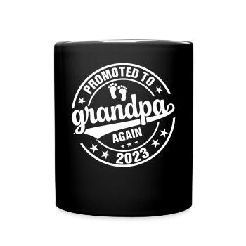 Les hommes sont à nouveau promus grand-père Est 2024 - Mug uni - noir - Devant