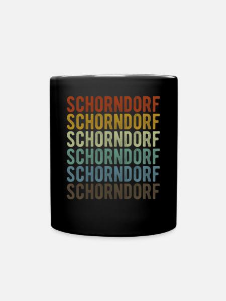 Schorndorf Stadt Retro Vintage - Tasse einfarbig - Schwarz