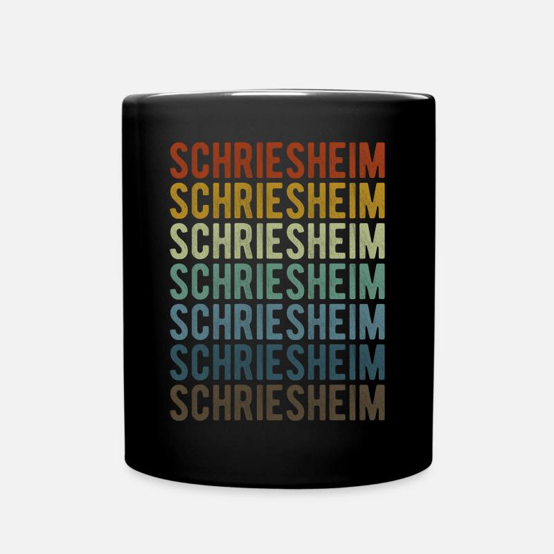 Schriesheim Stadt Retro Vintage - Tasse einfarbig - Schwarz