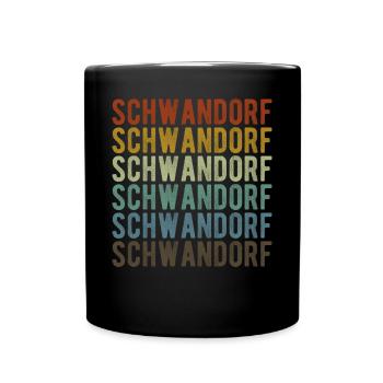 Schwandorf City Rétro Vintage - Mug uni - noir - Devant