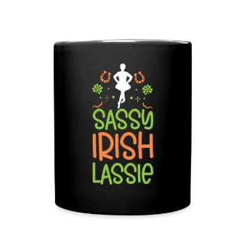 Irish Dance St. Patrick's Dance - Full Colour Mug - black - Front