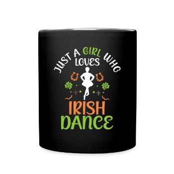 Irish Dance St. Patrick's Dance - Full Colour Mug - black - Front