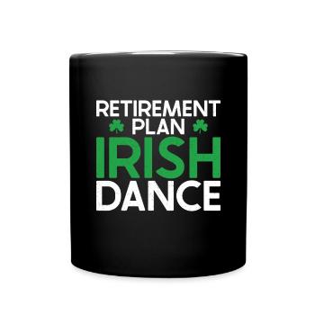 Irish Dance St. Patrick's Dance - Full Colour Mug - black - Front