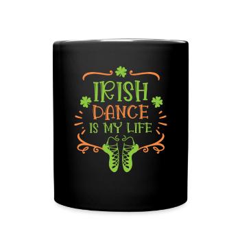 Irish Dance St. Patrick's Dance - Full Colour Mug - black - Front