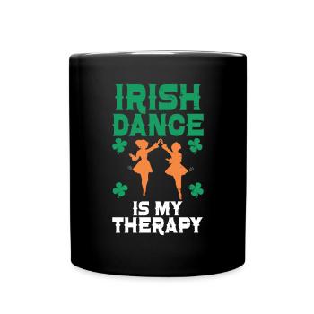 Irish Dance St. Patrick's Dance - Full Colour Mug - black - Front