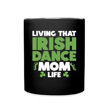 Irish Dance St. Patrick's Dance - Full Colour Mug - black - Front
