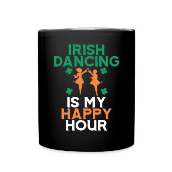 Irish Dance St. Patrick's Dance - Full Colour Mug - black - Front
